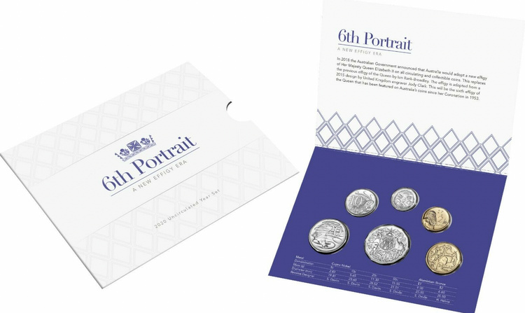 2020 Six Coin Uncirculated Year Set: A New Effigy Era - 6th Portrait.
