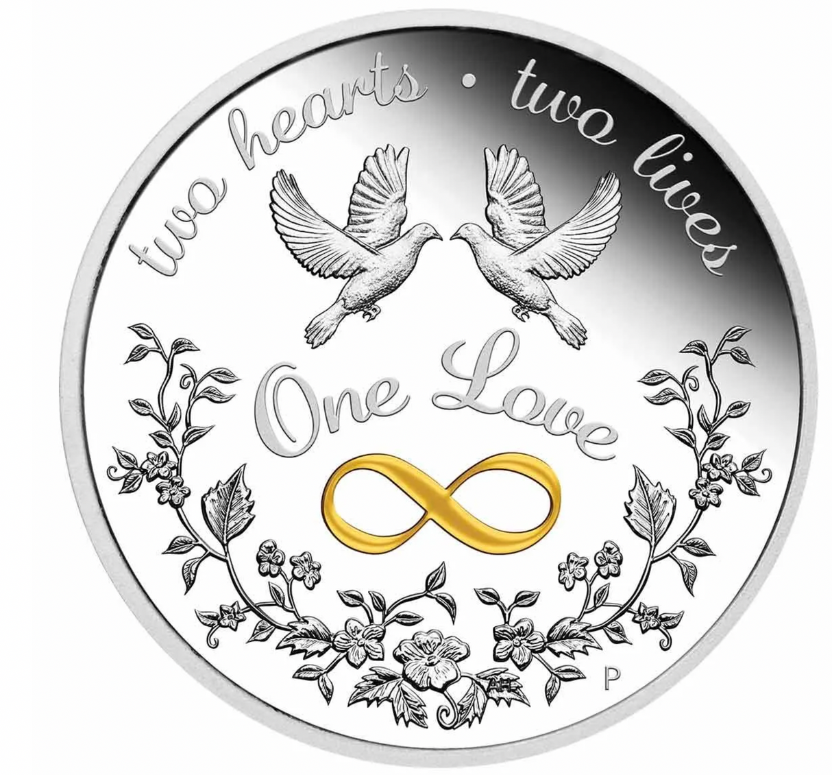 2022 $1 1oz Silver Proof Coin: One Love