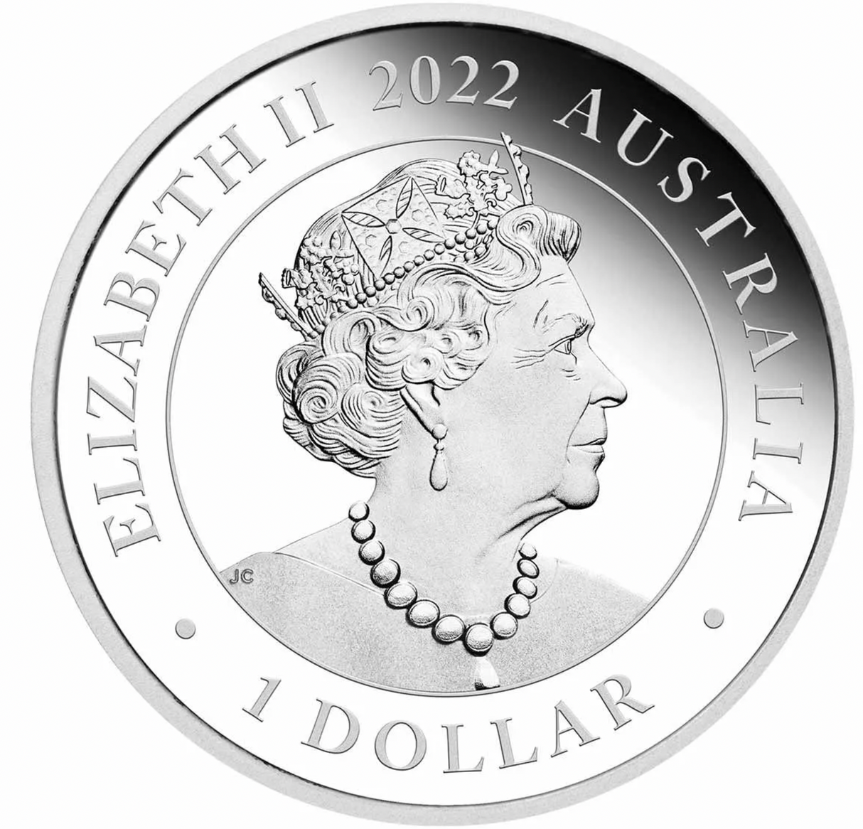 2022 $1 1oz Silver Proof Coin: One Love