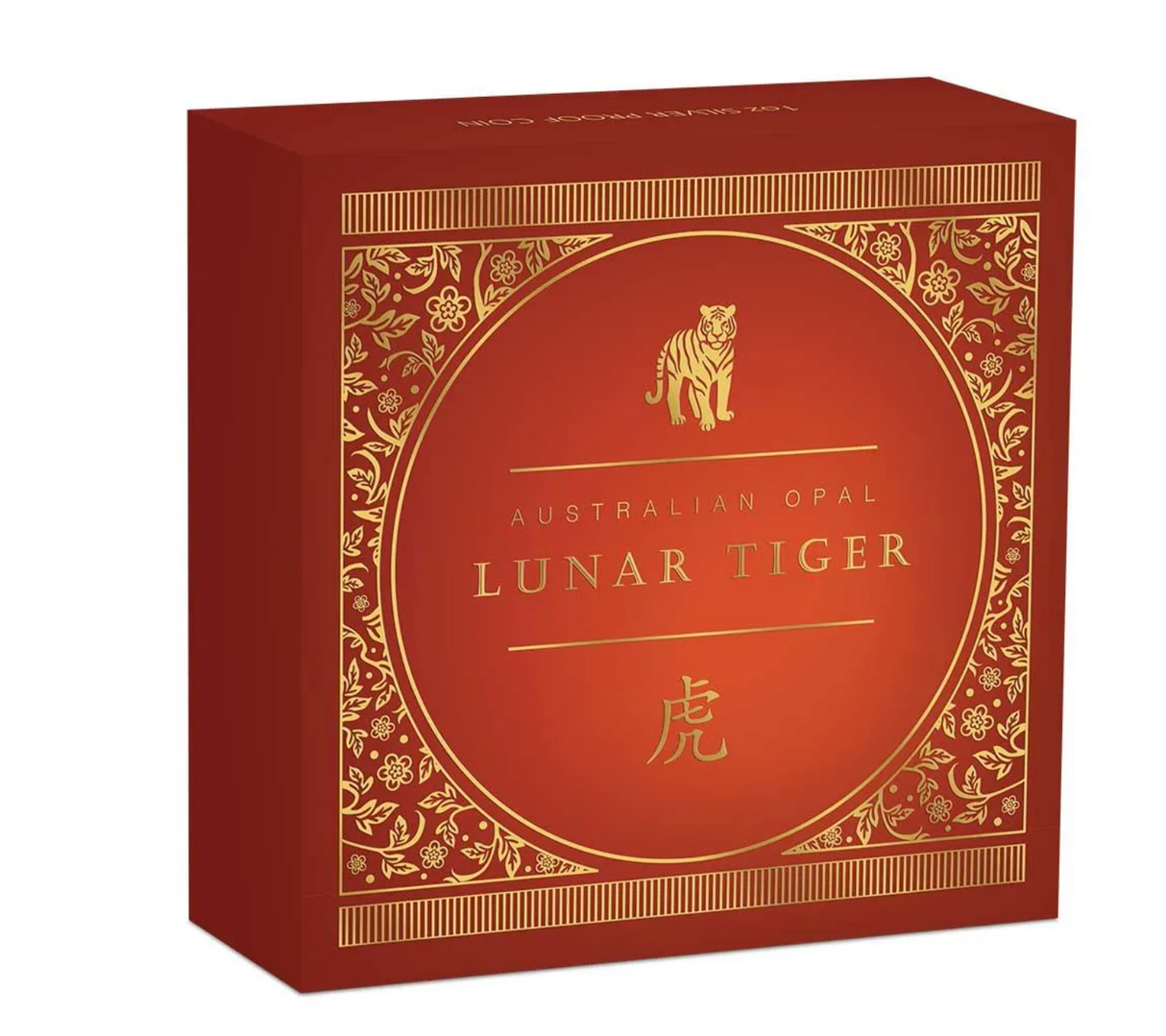2022 Year of the Tiger $1 Opal 1oz Silver Proof Coin.