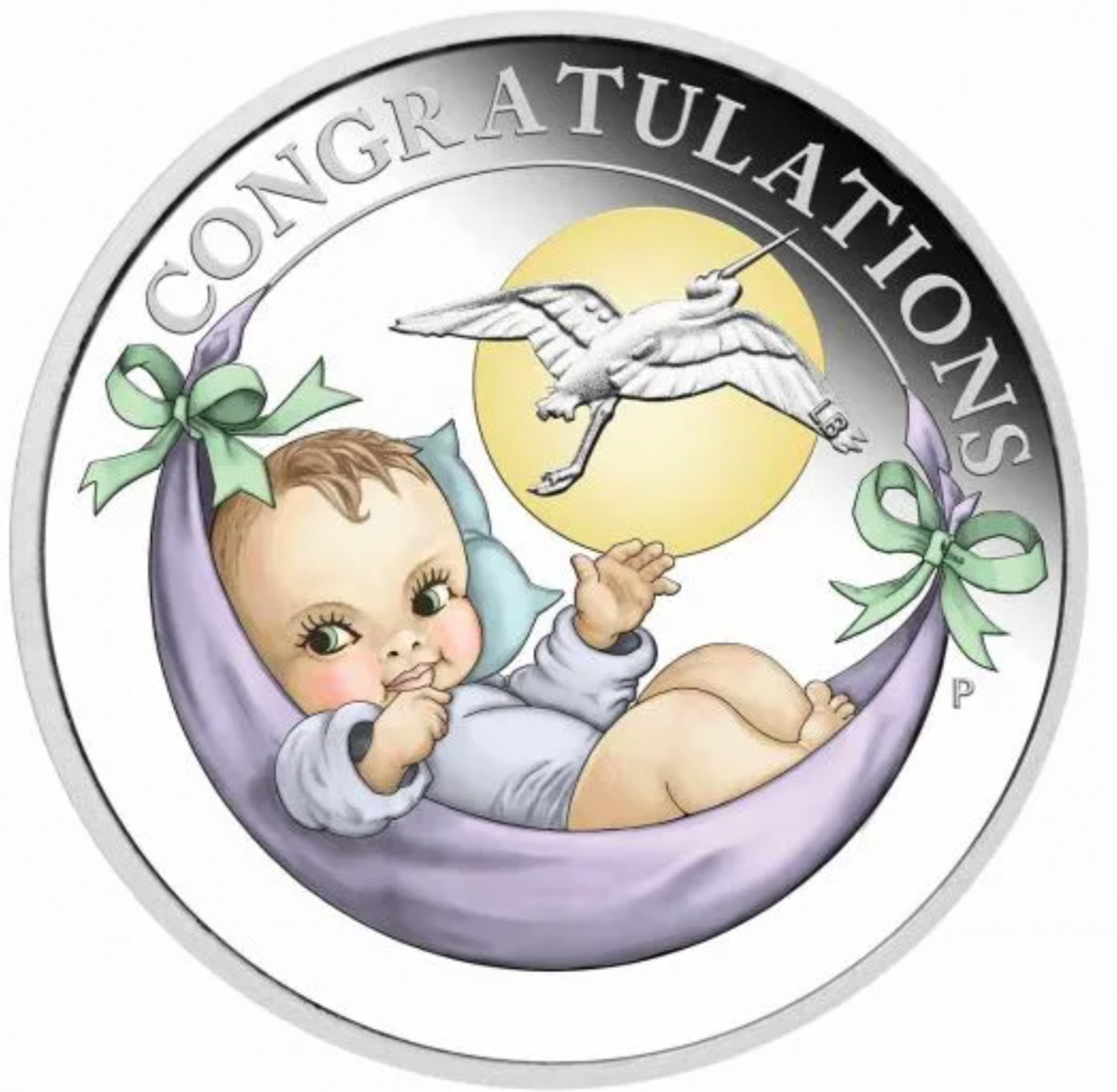 2022 50c New Born Baby 1/2 Oz Silver Proof Coin