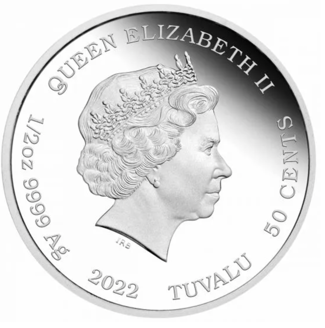 2022 James Bond Tomorrow Never Dies 50c 1/2 ounce silver proof coin.
