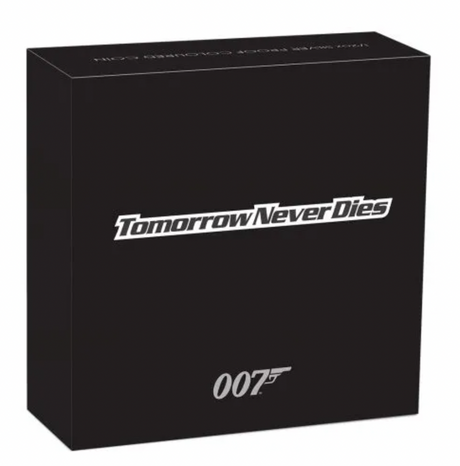 2022 James Bond Tomorrow Never Dies 50c 1/2 ounce silver proof coin.