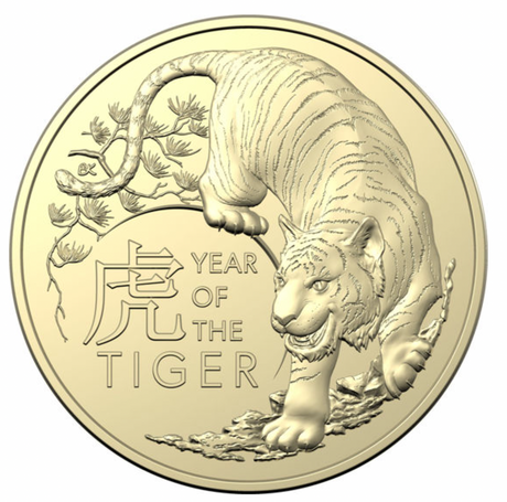 2022 $1 Lunar Year of the Tiger Two Coin Set