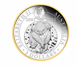 2022 Australian Koala 15th Anniversary 3oz Silver Proof Gilded Coin