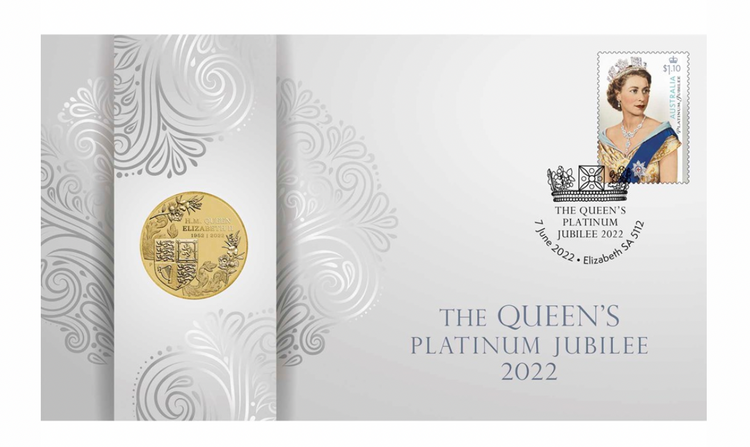 2022 The Queen's Platinum Jubilee Stamp and Coin Cover