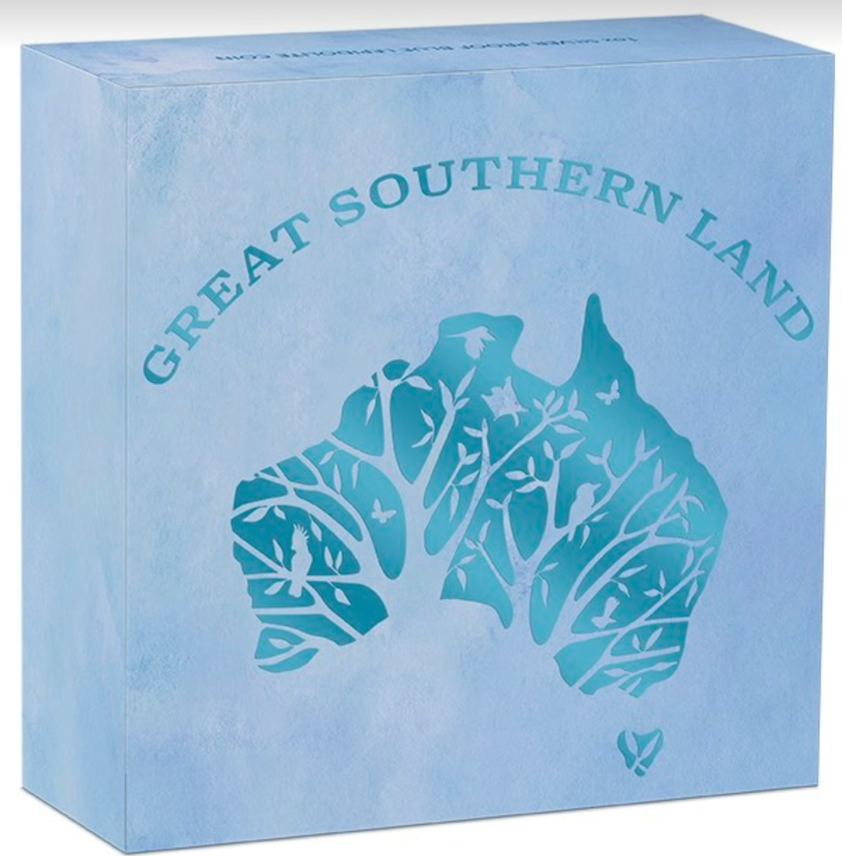 2022 $1 Great Southern Land 1 Ounce Silver Proof Blue Lepidolite.