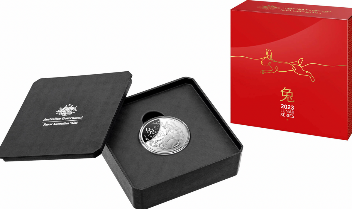 2023 Lunar Year of the Rabbit - $5 Domed Fine Silver Proof Coin