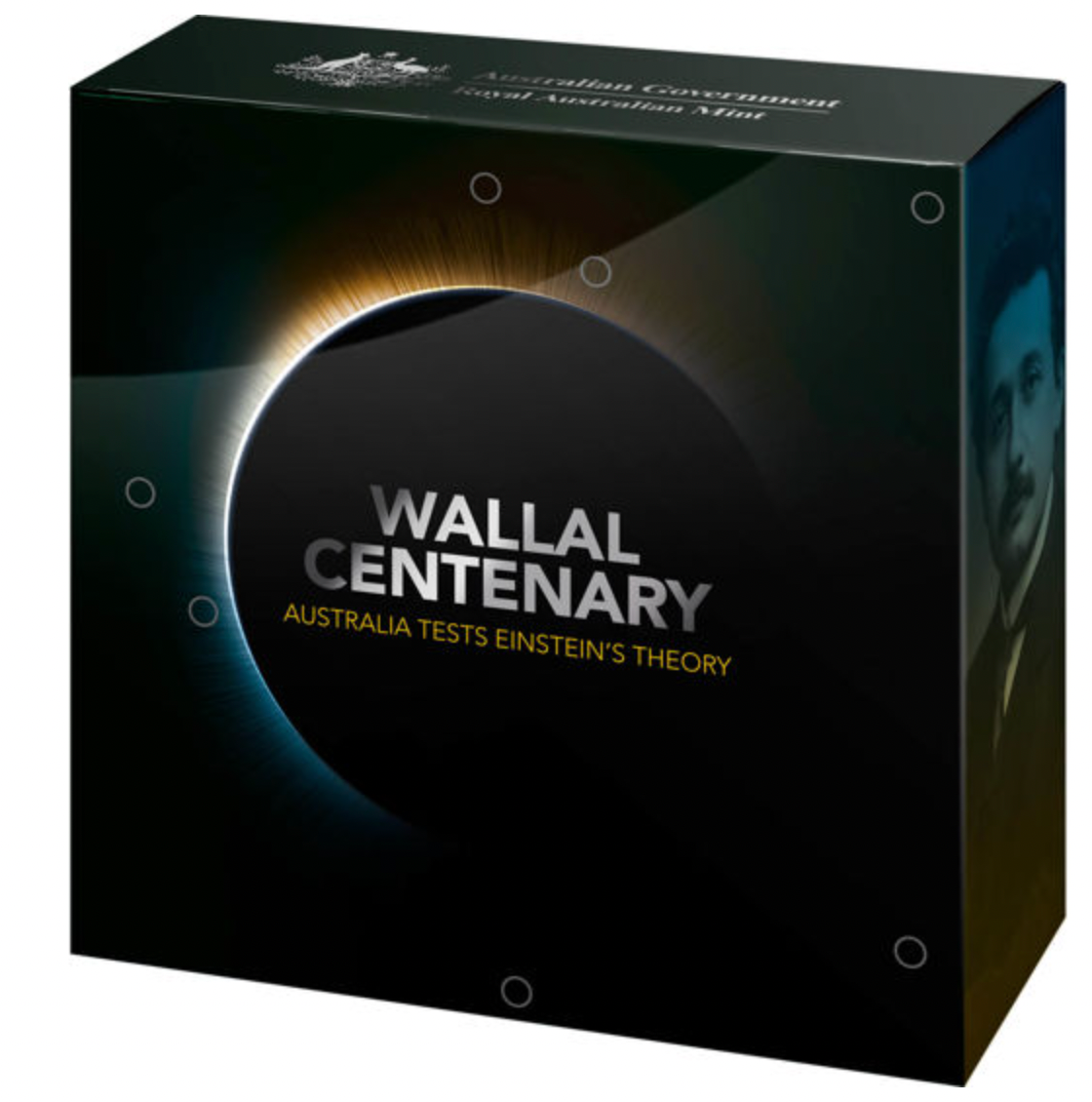 2022 Wallal Centenary Australia Tests Einstein's Theory - $5 1oz Silver Domed Proof Coin