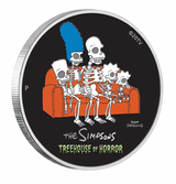 2022 The Simpsons Treehouse of Horror 1oz Silver Coloured Coin
