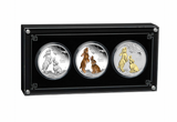 2023 Australian Lunar Series III Year of the Rabbit 1oz Silver Trio