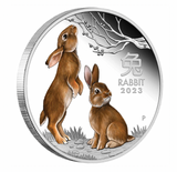 2023 Australian Lunar Series III Year of the Rabbit 1oz Silver Trio