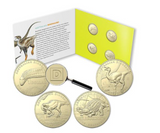 2022 $1 Australian Dinosaurs Uncirculated Privy Mark Four-Coin Collection