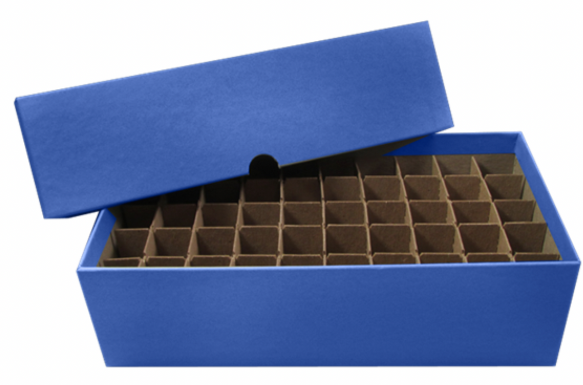 $2 Tube Boxes - Holds 50 Tubes Blue -  Guardhouse
