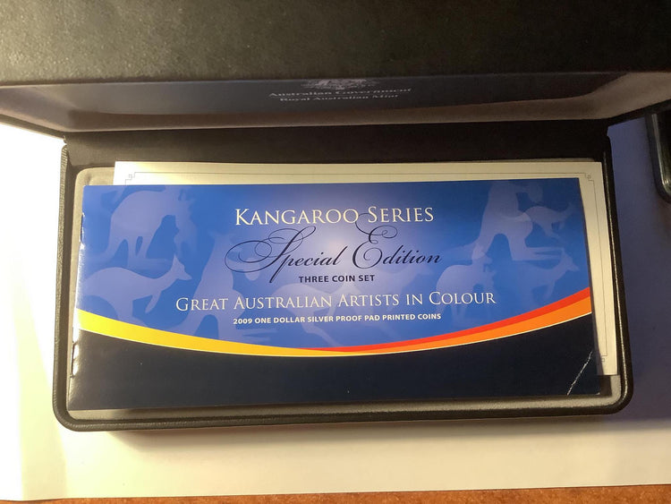 2009 Kangaroo Series Special Edition Three-Coin Set. Artists in Colour.