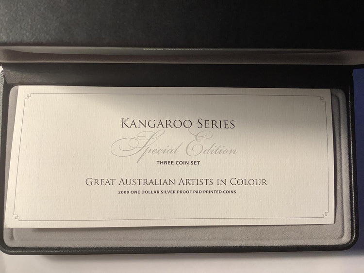 2009 Kangaroo Series Special Edition Three-Coin Set. Artists in Colour.